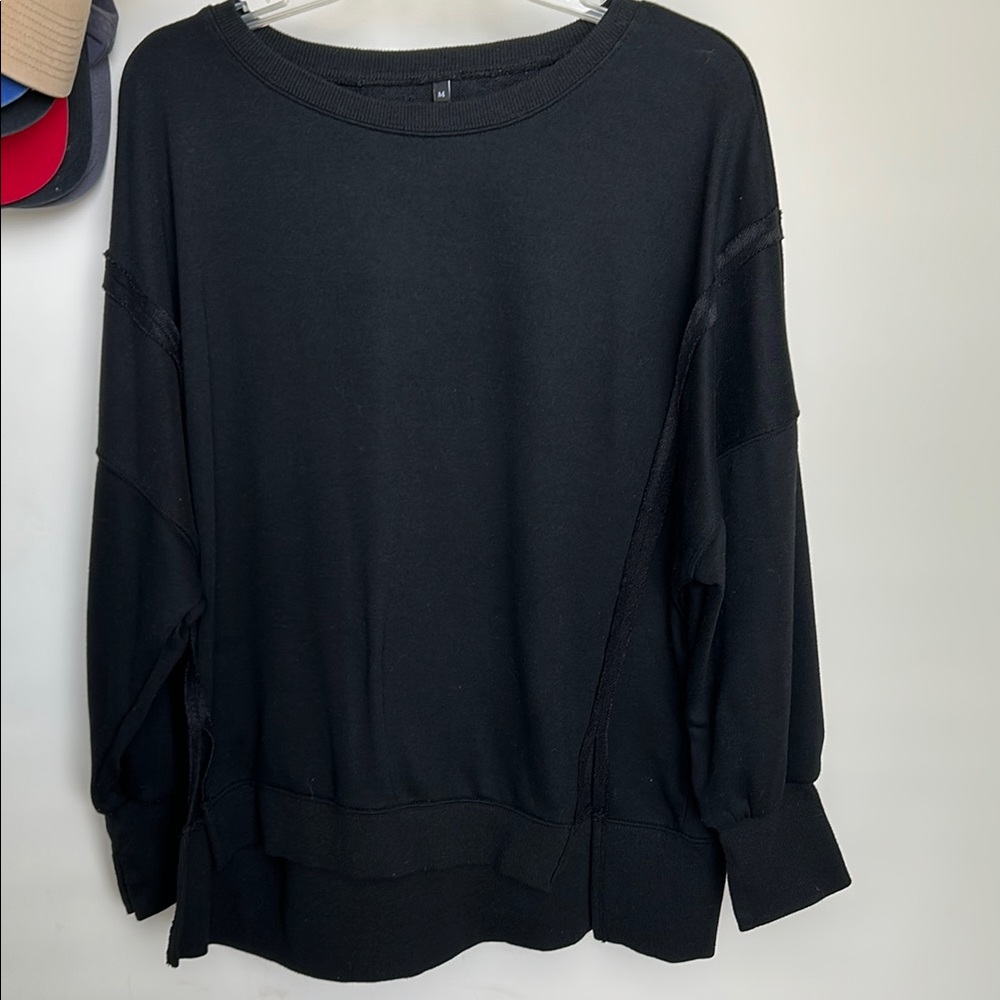 Amazon Black Oversized Boxy Sweatshirt